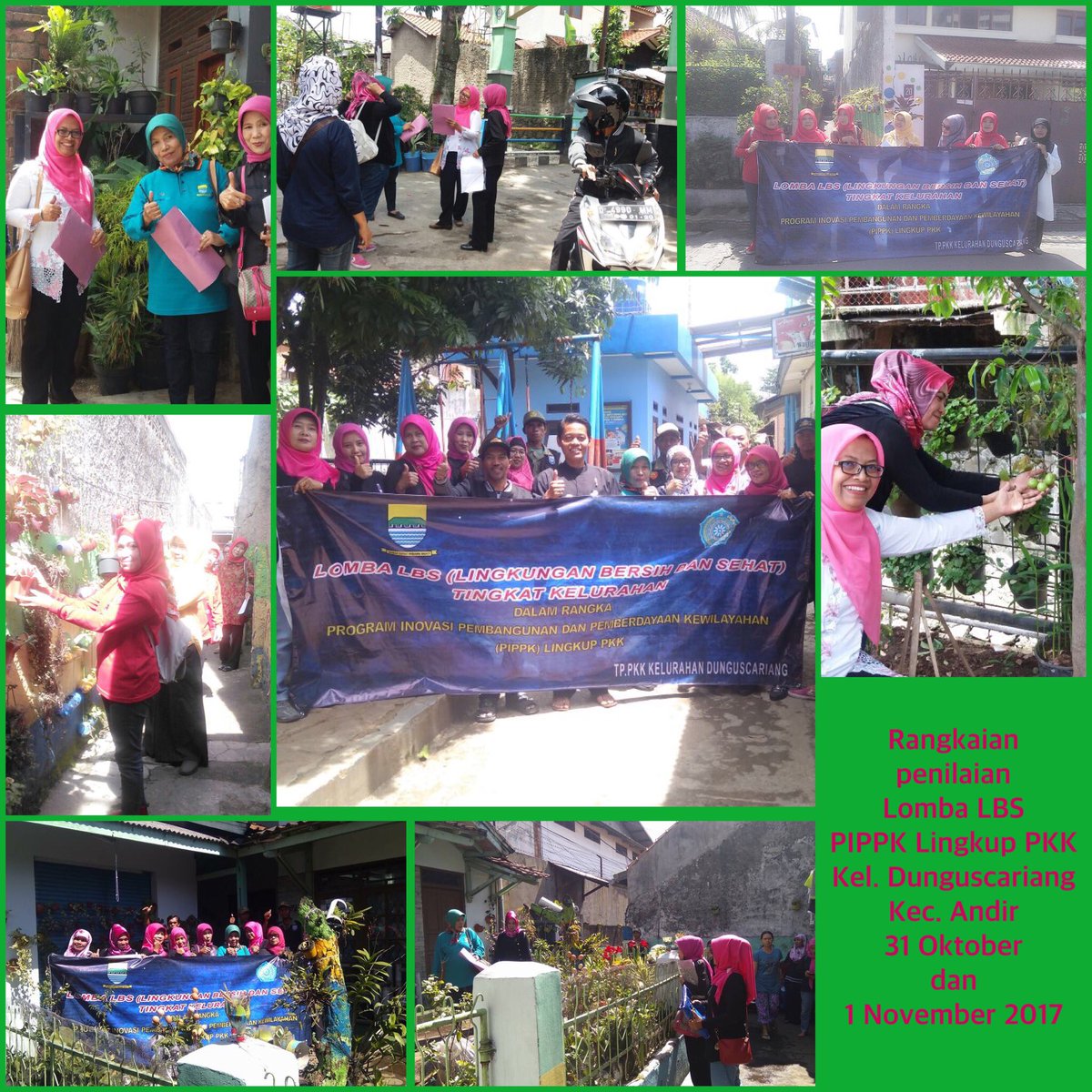PKK_DC's tweet photo. @PKK_KotaBDG @TP_PKK_ANDIR Rangkaian pelaksanaan Lomba Lingkungan Bersih dan Sehat (LBS) PKK @K_Dunguscariang https://t.co/a7auwPsjN2