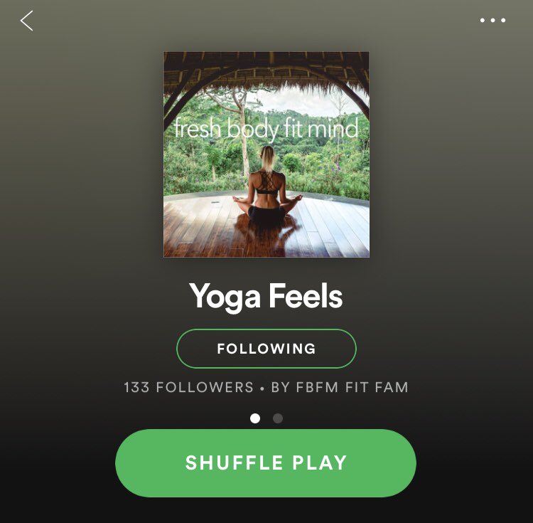 amanda_bisk's tweet photo. Just put together my latest Spotify playlist! YOGA FEELS - by FBFM Fit Fam :) Enjoy! x https://t.co/mlkprHTEUA