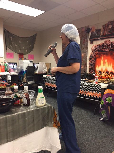 AbigailCaudleMD's tweet image. Team that sings together works well together! ACB PeriOp team party with Karaoke #oncsurgery