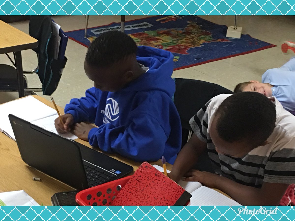 cclstephenson's tweet photo. Teamwork for research!! Love seeing my kids working together to help each other grow!! @resducks @MauryCoSchools @cjmarczak https://t.co/8neLrHKsDt