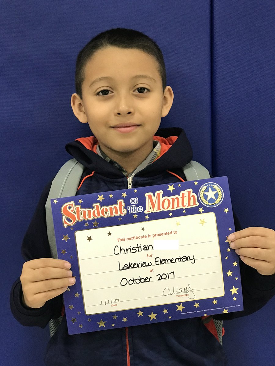 MISDLakeview's tweet photo. Congrats to Christian!!  He is Lakeview's Third Grade Student of the Month!!
#mabanklearns #LVbeTHEdifference https://t.co/25qlyVGpJR