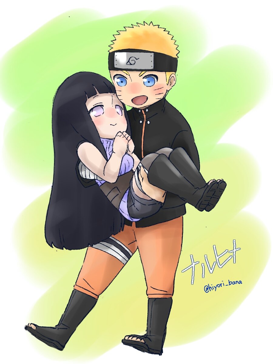 日向ヒナタ ,うずまきナルト 「ナルヒナちゃん 」|橘ひよりのイラスト