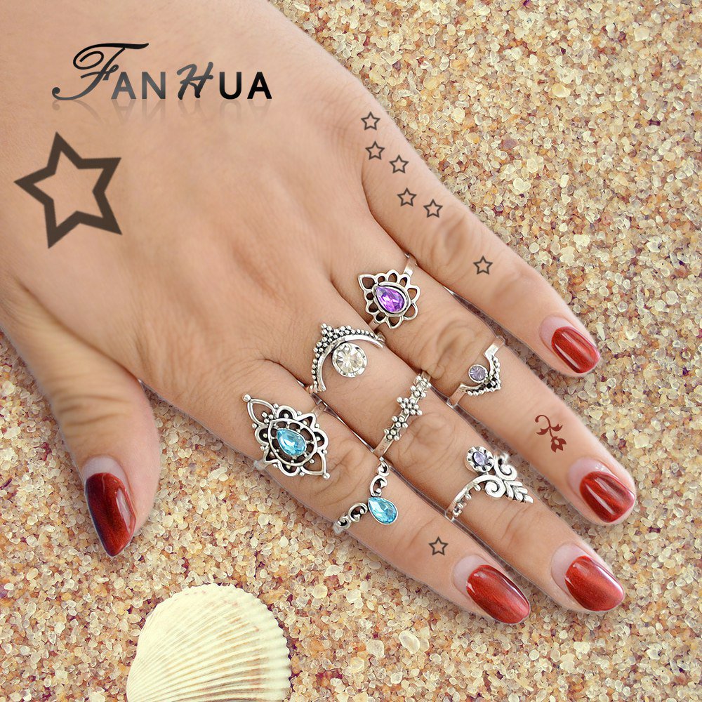 Набор колец 7 шт., 80 р. - ali.pub/1z1yt6