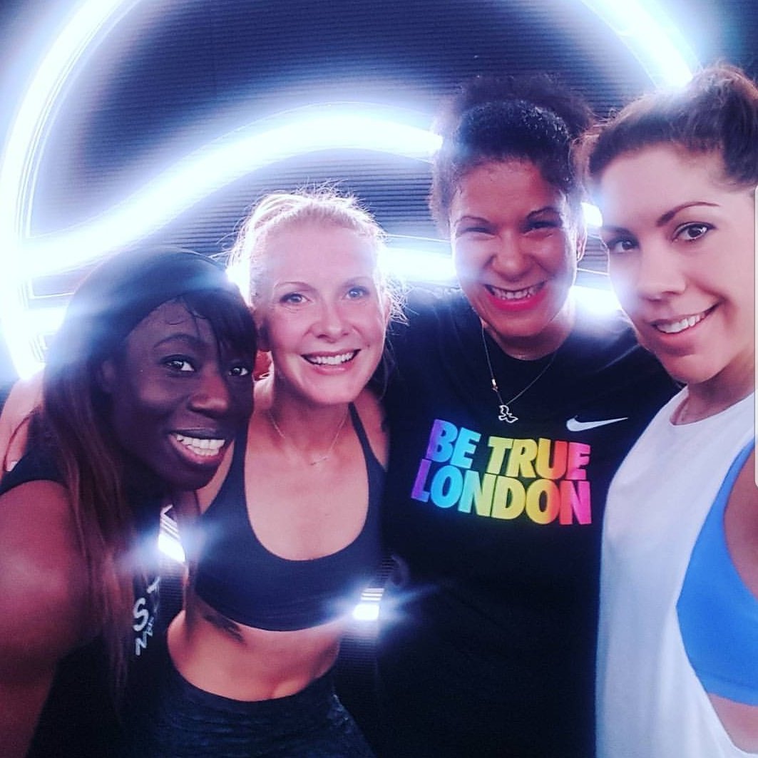 JHL_JHL's tweet photo. #Happyfaces 
When you've just aced a studio cycling session led by @MelissaWeldonUK @One10Cycle 
Go check it out for yo'self! 🚴🏾‍♀️🎶👟👌🏾 https://t.co/kRnIsCg0EO