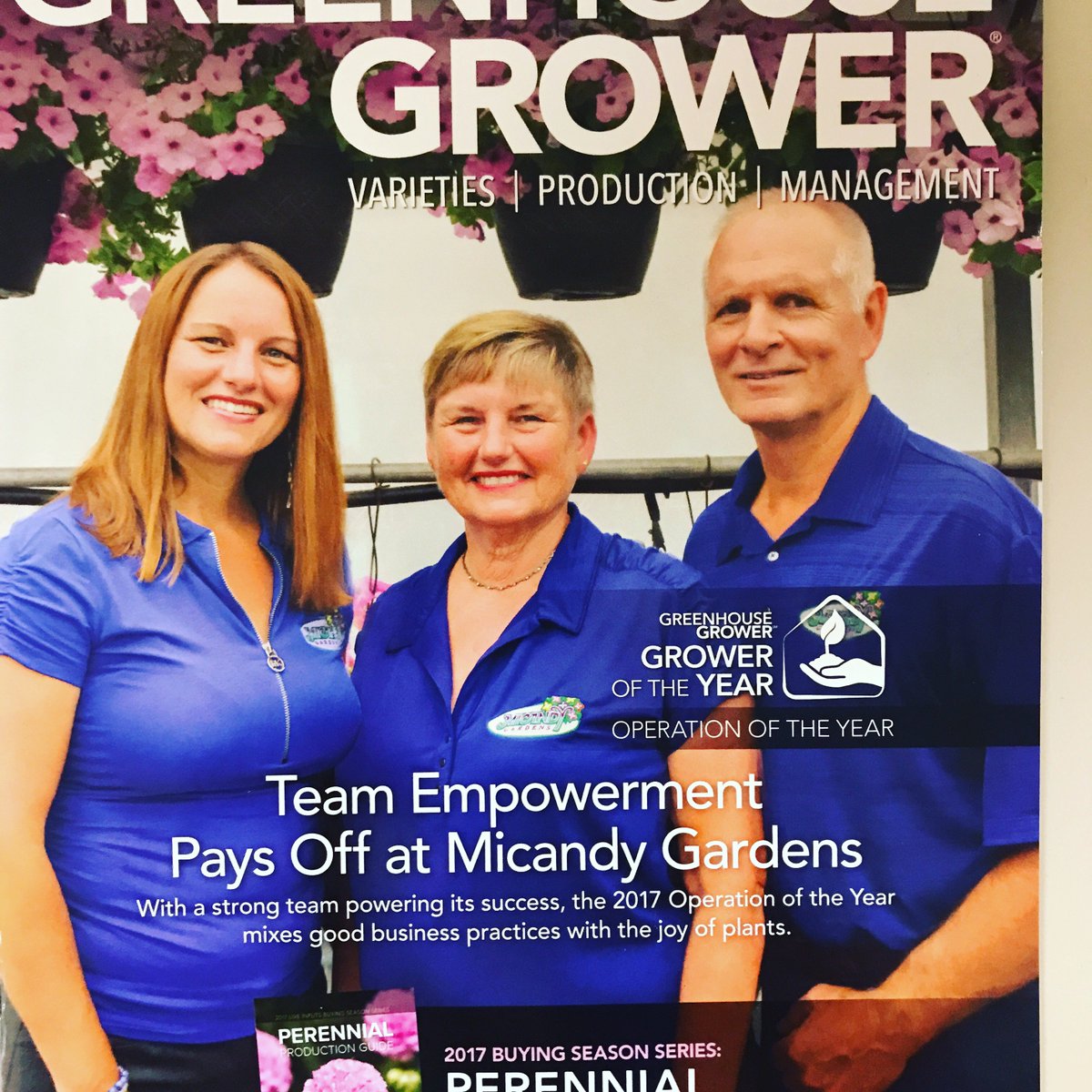 MicandyHD's tweet photo. For everyone who made this possible -- we are grateful &amp; humbled. 
2017 Operation of the Year award by Greenhouse Grower Magazine https://t.co/KJ4Qgpb1F9