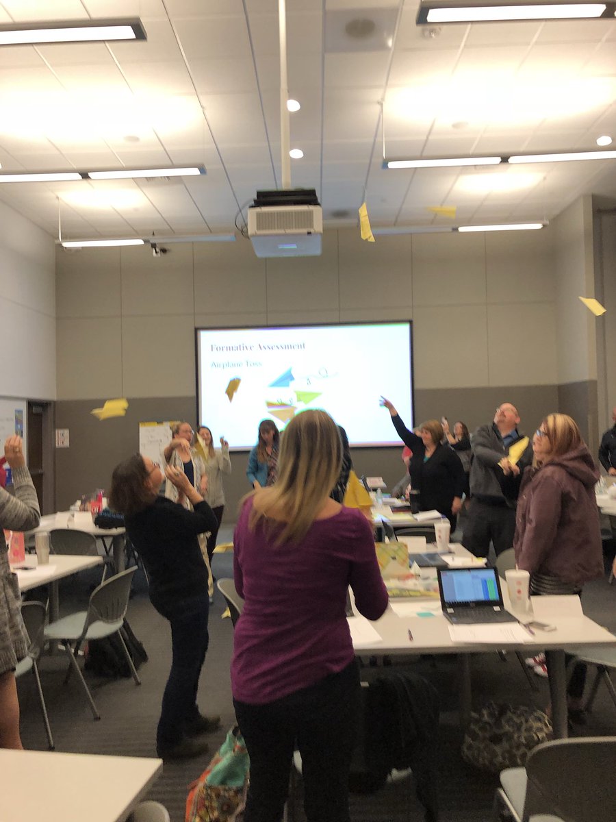 bcbaughman4's tweet photo. Paper airplane toss! So fun and great formative assessment #esc11math https://t.co/kppl9ozJSE