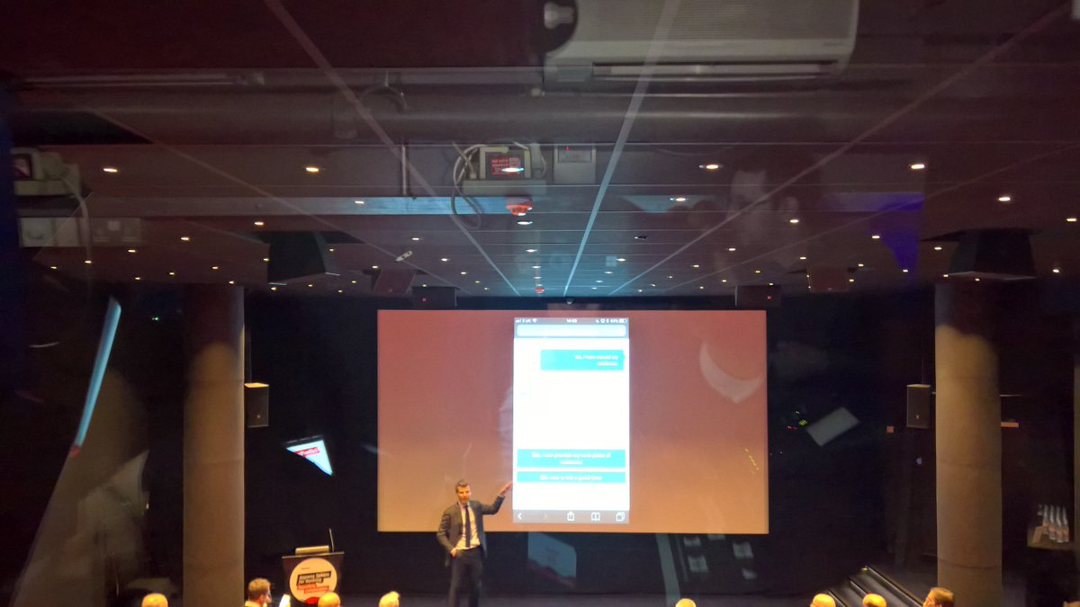 andipx's tweet photo. Regulatory reviews with chatbots? Yes, thats what @appway just showed at #AppwaySphere in London live on stage https://t.co/8594pXdQhd