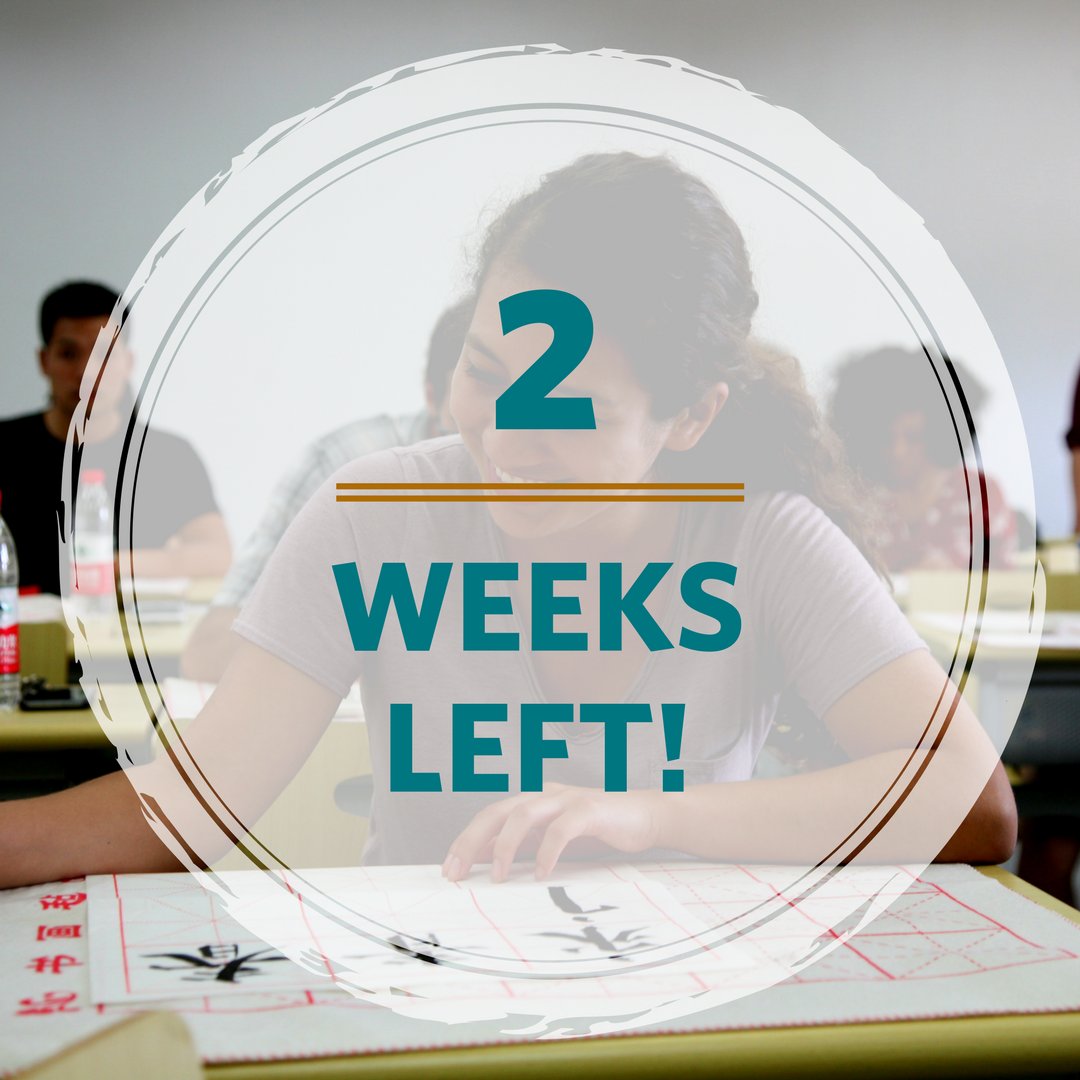Can you believe we're just 2 weeks away to the app deadline? And don't forget letters of rec are due on Nov 20 at 4:59PM EST! #CLSCountdown