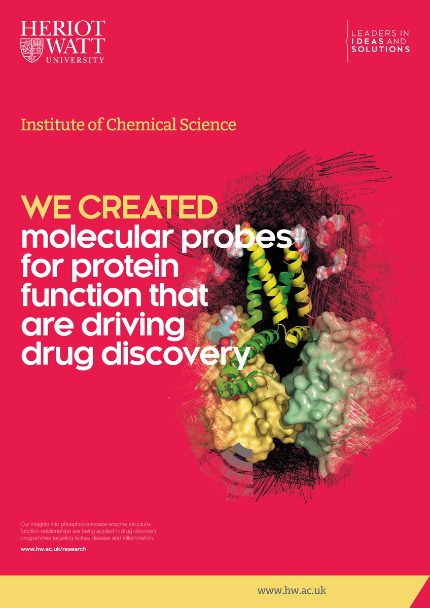 HWU_EPS's tweet photo. @HWU_EPS @HWU_RES @HeriotWattUni ICS #WeCreated molecular probes for protein function that are driving drug discovery https://t.co/0EfvY54APM