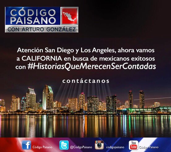 CodigoPaisano's tweet photo. Buscamos a #MexicanosExitosos con #HistoriasQueMerecenSerContadas. Contáctamos #BorderAngels #HouseOfMexico @LaCooperativaCA https://t.co/19M6QmTeo3