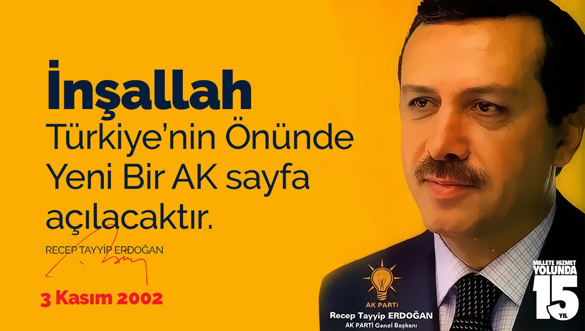 Bütün engellemelere rağmen 3 Kasım 2002'de AK Parti Anadolu İhtilali yaparak tek başına iktidar oldu. #MilletAşkıAkParti