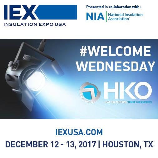 IEXUSA's tweet photo. #IEXUSA welcomes HKO-USA, Inc. as a first time exhibitor! Visit them at Booth 4636 for Thermal insulation, high-temperature sealings &amp; more! https://t.co/CVfeUwl1el