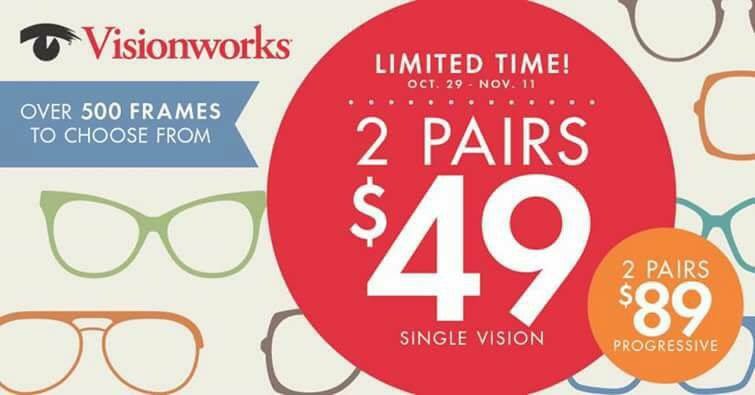 MGeraghty27's tweet photo. #Visionworks #2pairs2weeks #deal #sale #upstate #fun #humpday #halfwaythere #savings #sweet https://t.co/puQ3QRMF89