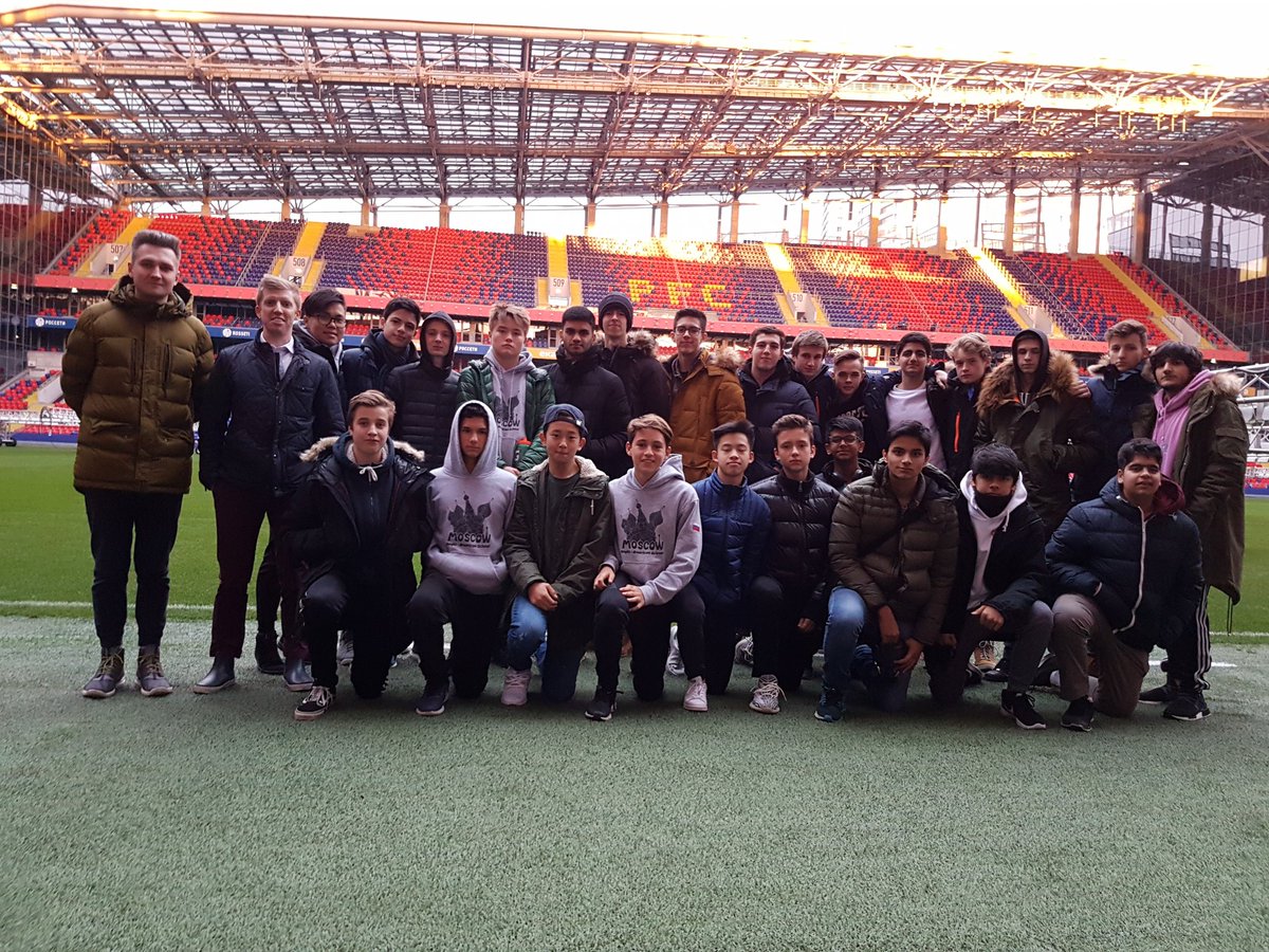 andrewbwiese's tweet photo. The @AAS_Moscow boys soccer program got to tour #VEBArena today. Thanks @PFCCSKA_en @pfc_cska for a look around! https://t.co/4mZyXJ9ju2