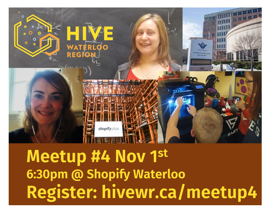 Today's forecast is for inspiration and great conversation! #HiveWRMeetup 6:30pm at #ShopifyWaterloo
ow.ly/xcVX30ghhs4