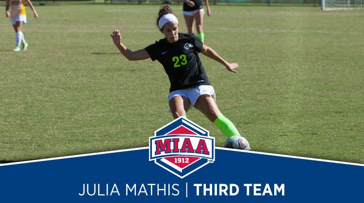 Julia Mathis is a 🏆🏆🏆x All-MIAA selection for @NSUWSoccer #TeamNSU
