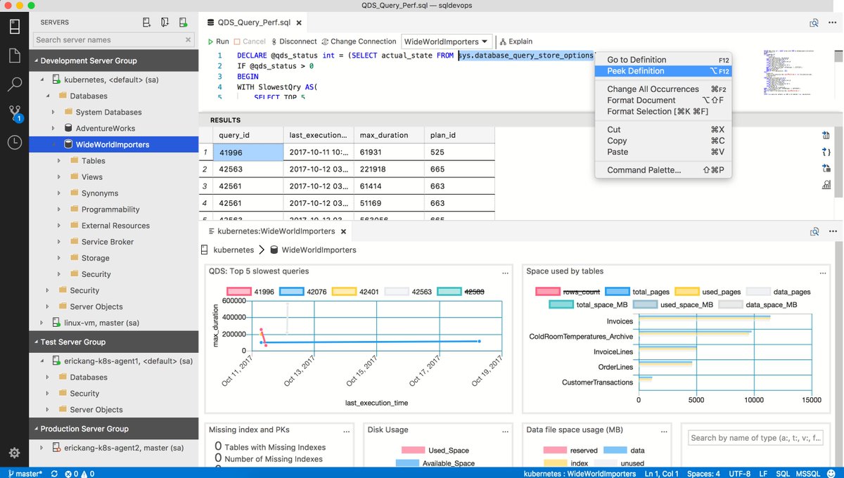 sqldatatools's tweet photo. Rohan just announced Microsoft SQL Operations Studio @pass coming soon for SQL Server developers and admins on Windows, Linux and macOS https://t.co/5ITfz33tM4