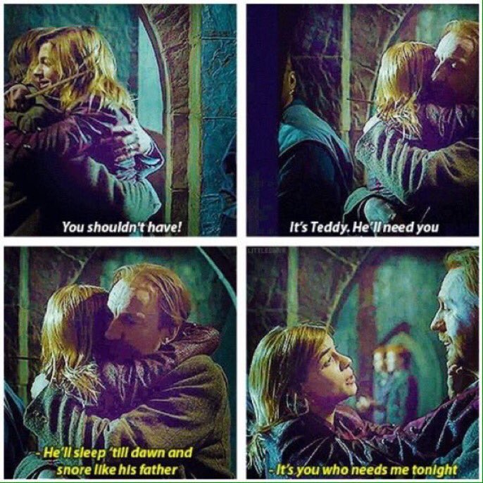 HPotterUniverse's tweet photo. Harry Potter and the Deathly Hallows Part 2 deleted scene with Lupin and Tonks.
#HappyBirthdayNataliaTena https://t.co/siSdWrR2Uo