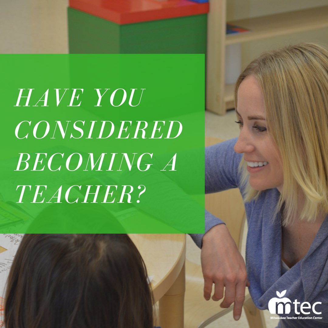 LearnwithULC's tweet photo. Do you have your bachelors degree? Then check out MTEC's Alternative Teacher Certification program!
#education #learnwithMTEC #teach #Mke https://t.co/XDblkJfMHU