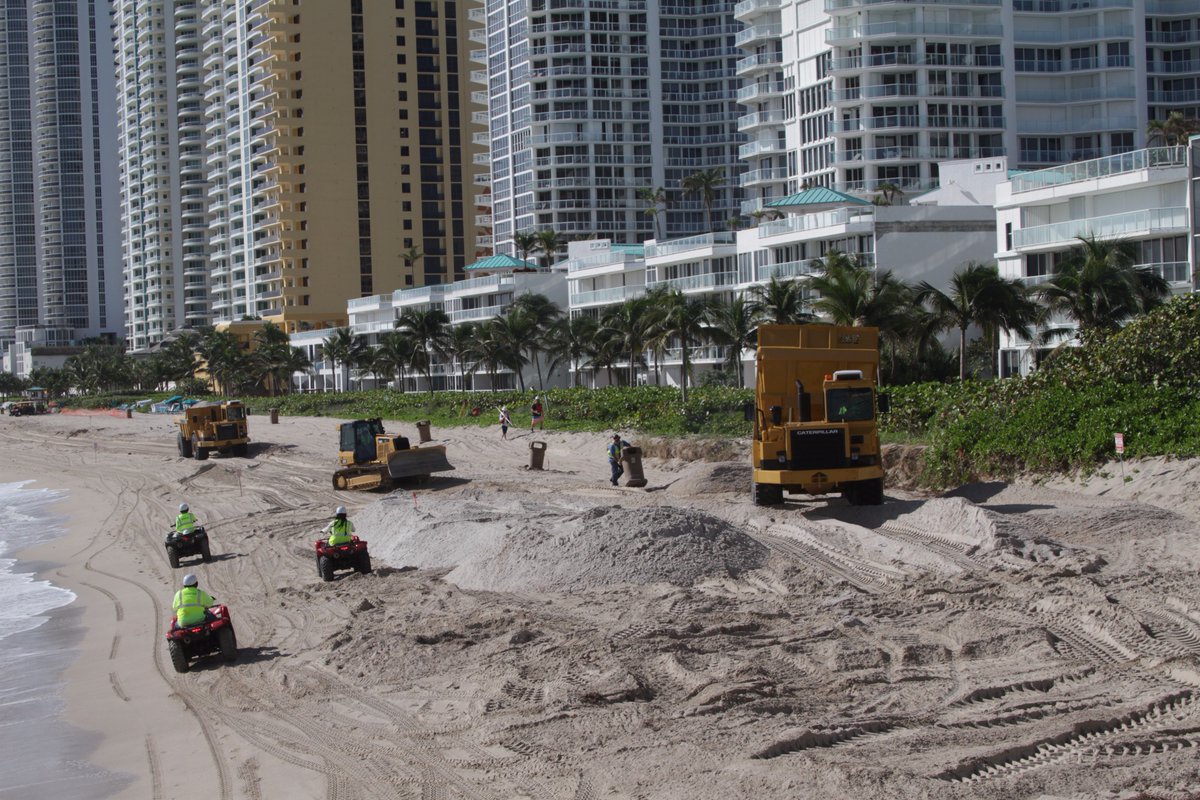 CityofSIB's tweet photo. Renourishment Project is setting up to begin on our beach. Construction should be in full swing by Nov 6. https://t.co/DgfP57aWiV @JaxStrong https://t.co/ga1MgQ49g1