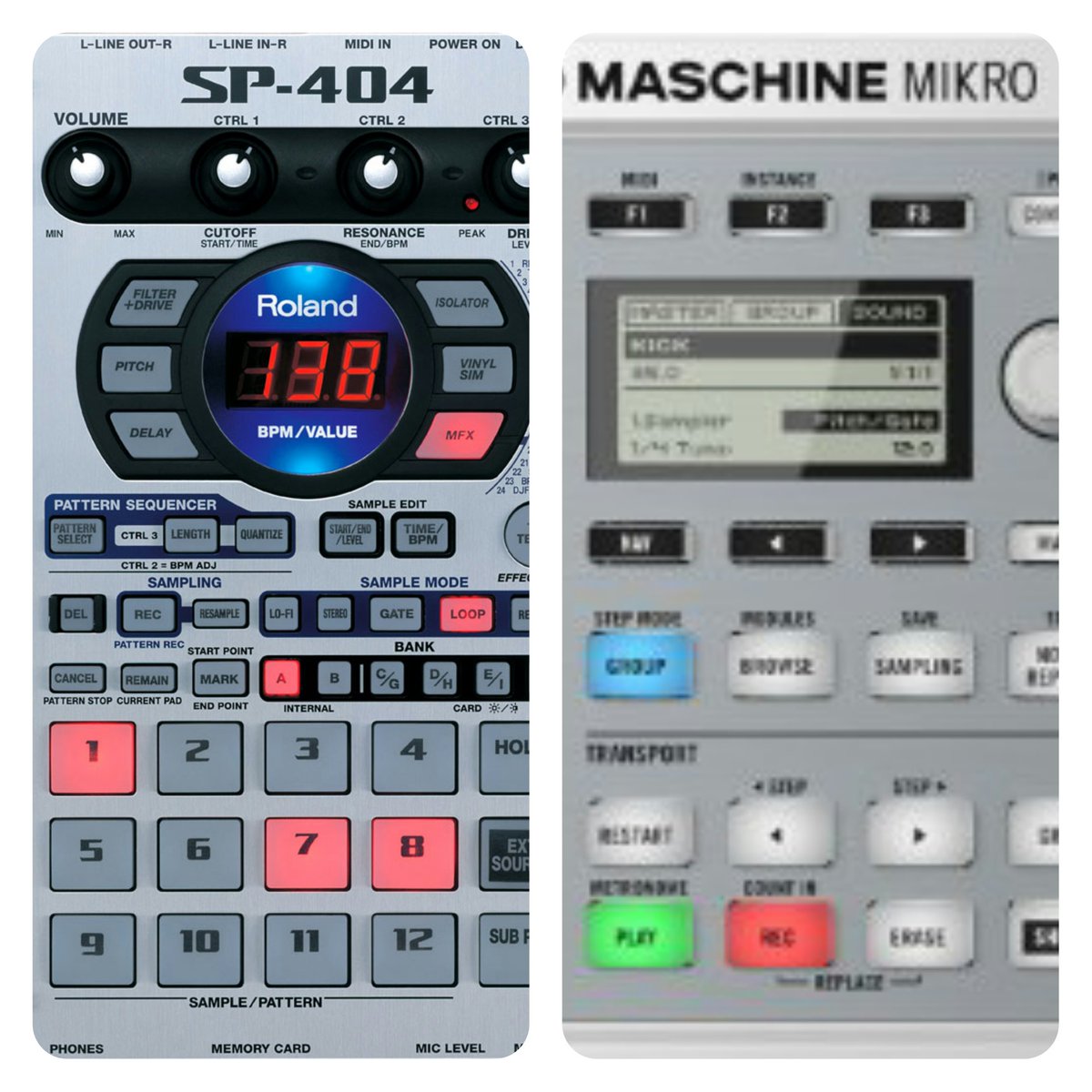 Kurosive's tweet photo. Sp-404 vs maschine mikro. Andddddd go ?! #beatmakers #producers #LofiHipHop #kurosivethreads https://t.co/LCmxE31Szx