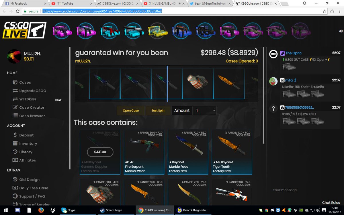 HYTEXGAMING3's tweet photo. @BeanThe3rd @csgolive https://t.co/iG57WVb66b opennnnn https://t.co/PzfxmficEe