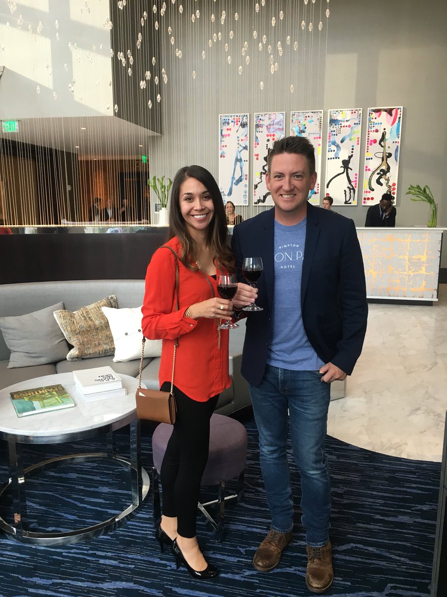 shawncosner's tweet photo. The first ever @Kimpton wine hour in Charlotte #tryonpark https://t.co/53wqGPR5Ps