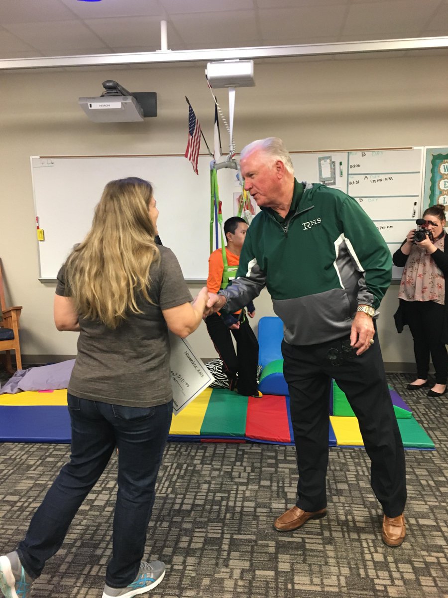 ReedyLions's tweet photo. Way to go Mrs. Chrysler! She was awarded a "Grant for Great Ideas" this morning from the @FriscoEF! #ReedyPride #RHSLearns @friscoisd https://t.co/HLUVz6YXAG