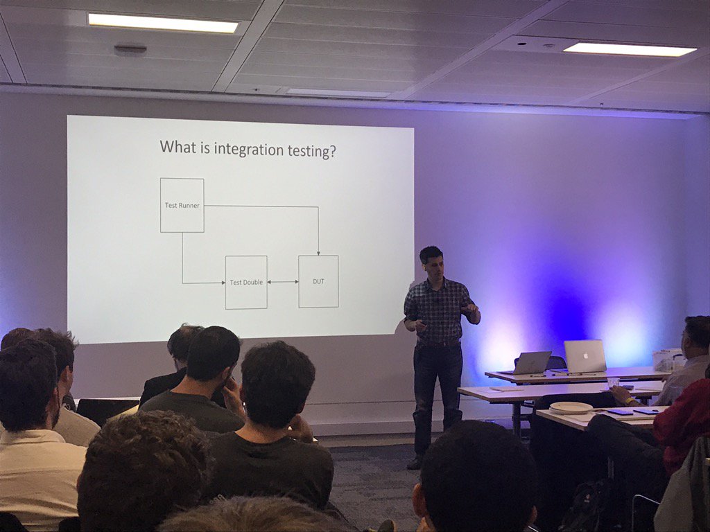 RScheps's tweet photo. @StefanRoss1 on how they fixed 1M devices OTA thanks to integrated testing! #IoTEngLDN Kick off event @Converge_io https://t.co/NOwPFy34av