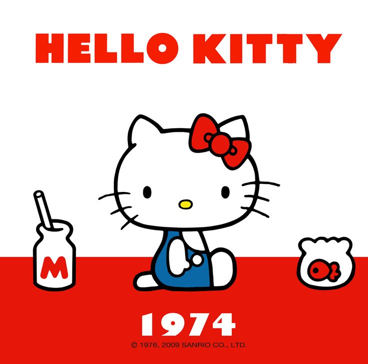 RGRarts's tweet photo. 43 years go today, in 1974, #Kitty White was "born" in the suburbs of #London. Happy Birthday #HelloKitty! https://t.co/7kieSagxEz