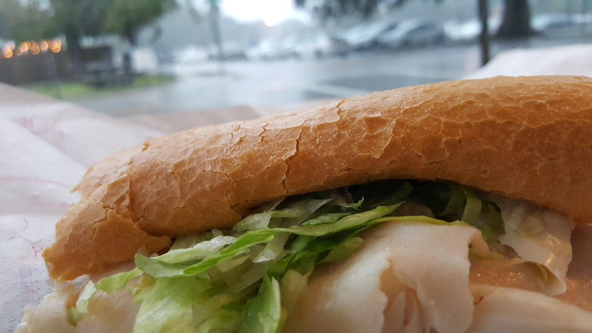 thedesertfox007's tweet photo. I will pay for this deliciousness however when in Louisiana, LFT to ve specific, you don't pass up a po'boy from Old Tyme Grocery outside while its raining #local #Louisiana #cheatdate #goals #findingstrengthandlove #photography https://t.co/Y0oP4QipQc