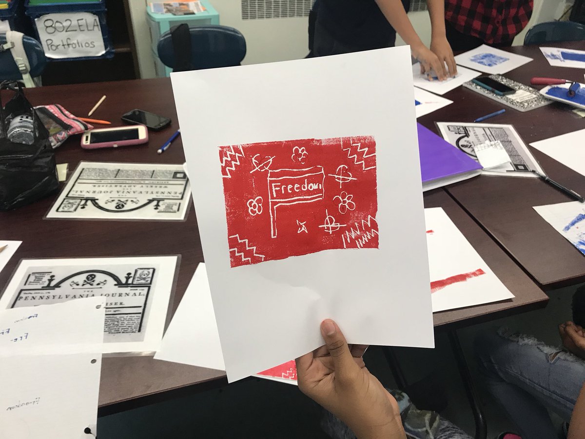 Dunbar Middle School (@dunbar_ms301) on Twitter photo 7th graders creating Am. Revolution inspired prints with <a href="/NYHistory/">The New York Historical</a> #making8great #renewalschools 7th graders creating Am. Revolution inspired prints with <a href="/NYHistory/">The New York Historical</a> #making8great #renewalschools