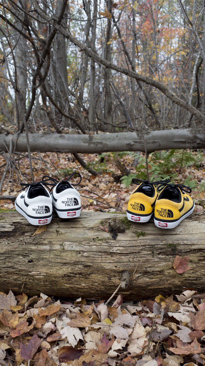 wlknstore's tweet photo. The @vans x @thenorthface Old Skool mte dx hitting stores soon. Releasing November 3rd in store. Come in true white and yellow. https://t.co/I3pzVlSGGL