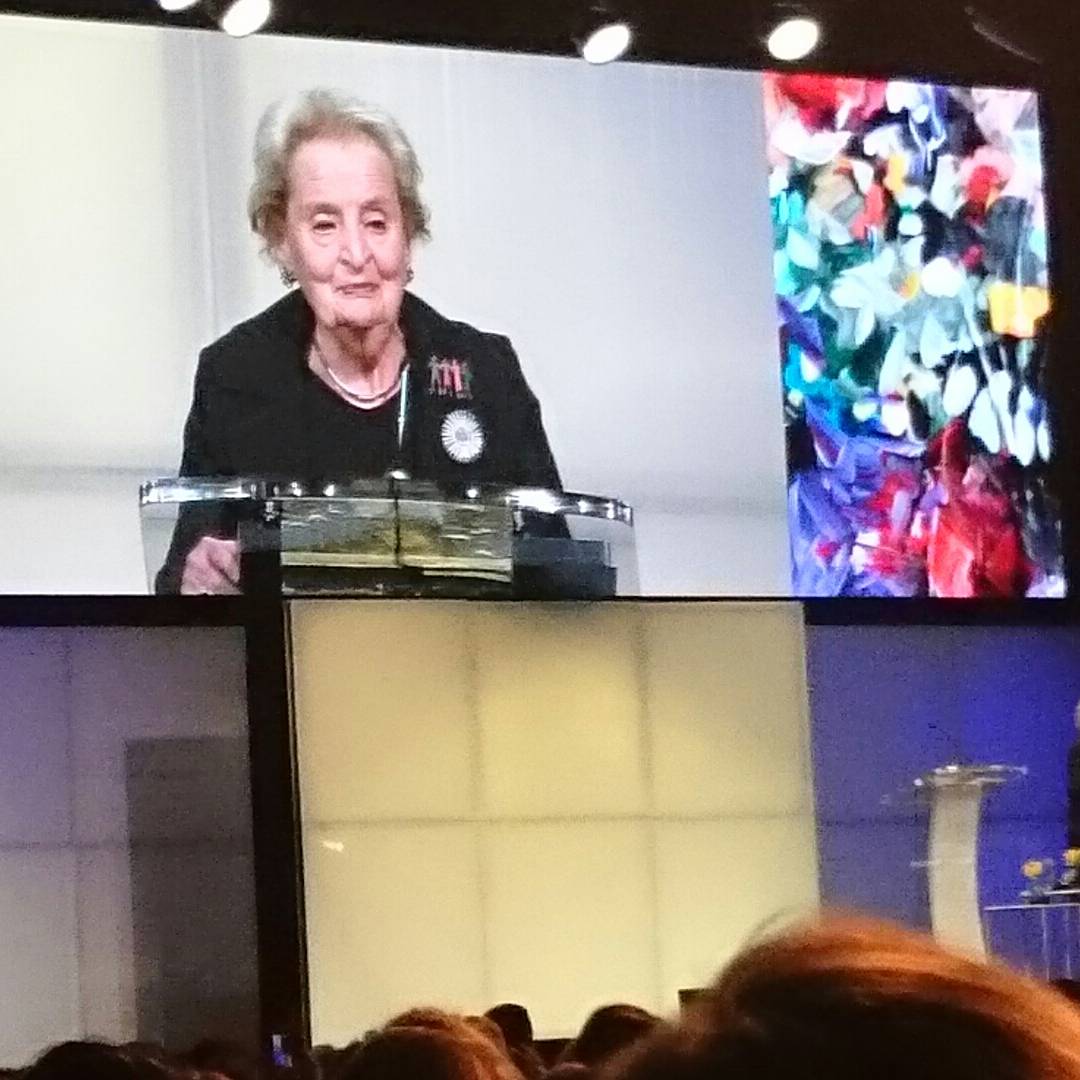 GaWomensChamber's tweet photo. Madeleine Albright speaking at #Atlantawomensfoundation #numbers2big #numberstoobig #Numberstoobigtoignore #numbers2big2ignore https://t.co/MHFHfDuxu8