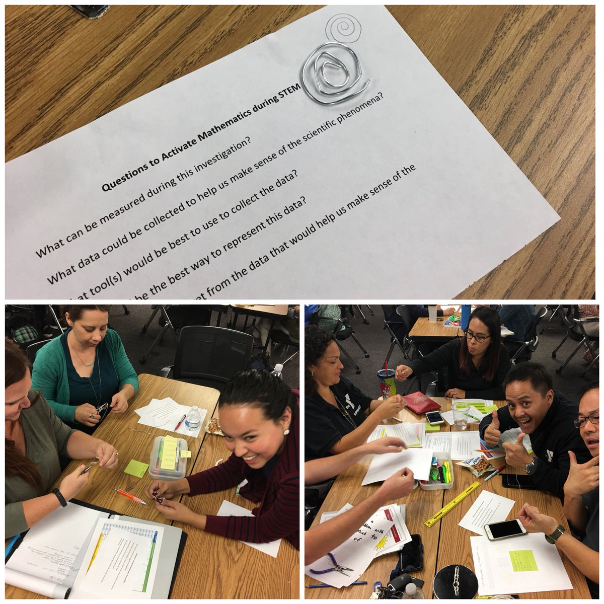 ExL_SDCOE's tweet photo. Expanded learning exploring Structure &amp; Function #NGSS &amp; Measurement &amp; Data Analysis #CCSS  Fun times designing a better paper clip #STEMCoP https://t.co/LGxGhrUMvK
