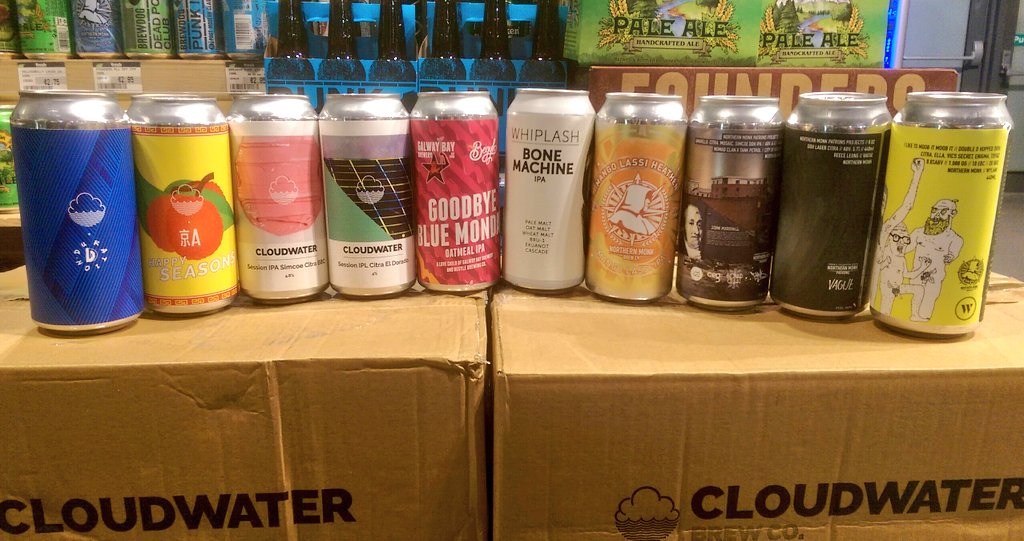 Serious delivery today to @FreshTGFM Sf &amp; GC. <a href="/whiplashbeer/">Whiplash Beer</a> <a href="/cloudwaterbrew/">Cloudwater Brew Co</a> <a href="/galwaybeer/">Galway Bay Brewery</a> Northern monk. #nobarcodes