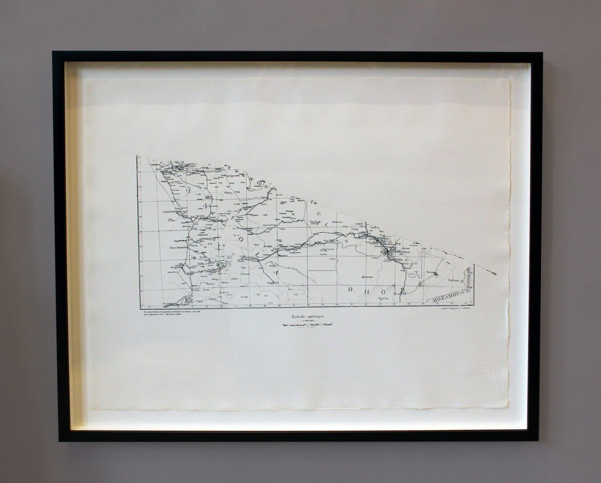 londonframing's tweet photo. #Framing for #CSMauction 16 Nov #PMKGroup 'Map of Congo' in black box frame with recessing spacers. REGISTER: https://t.co/GKlnlFizd5 https://t.co/oAZqAYCWKX