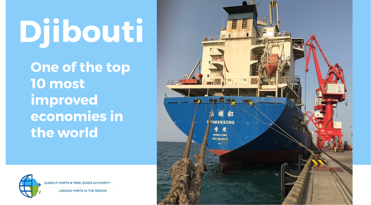 dpfza's tweet photo. DPFZA is proud to be driving Djibouti’s role as a global trade hub, transforming the economies of Djibouti and East Africa #DoingBiz #DB2018 https://t.co/YwgeGd8H8g