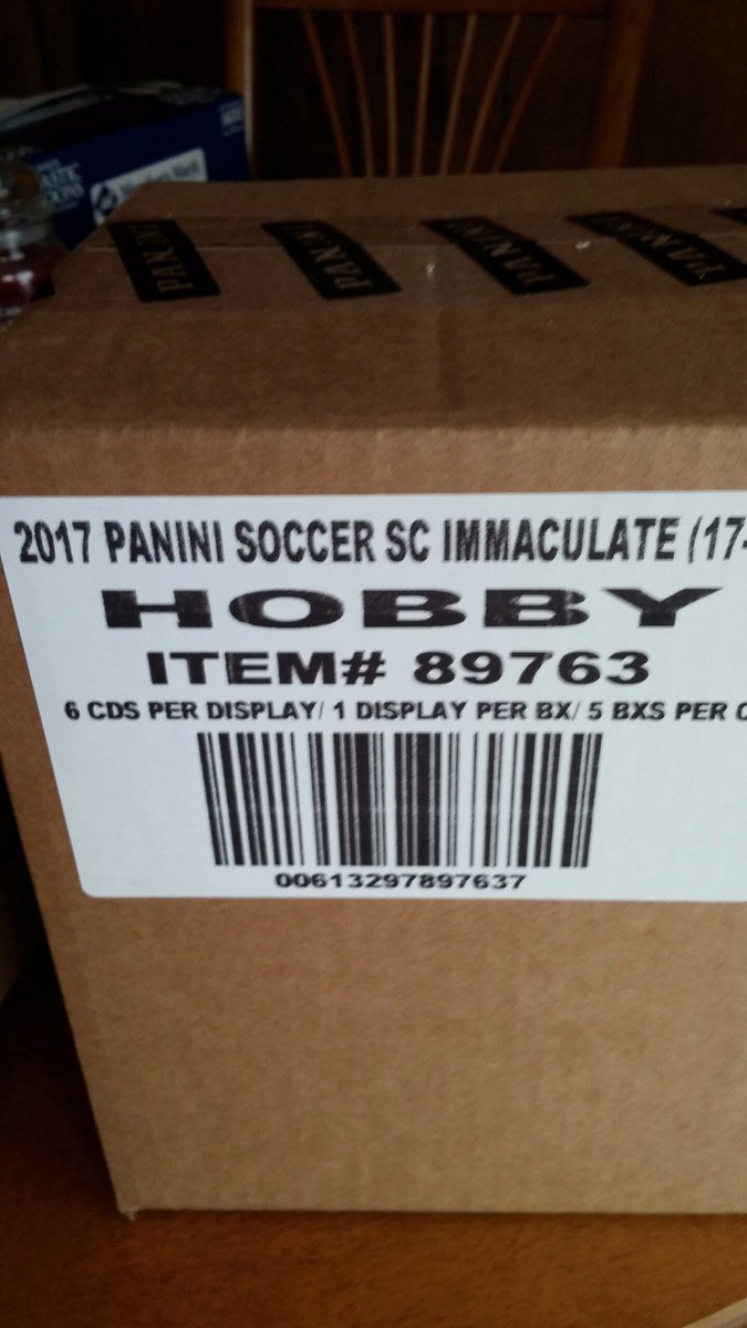 rtnccollector's tweet photo. Here we go!!! The first case of anything I've ever purchased!! @PaniniAmerica @cards_pb #ImmaculateSoccer https://t.co/I9d5cNDMcp