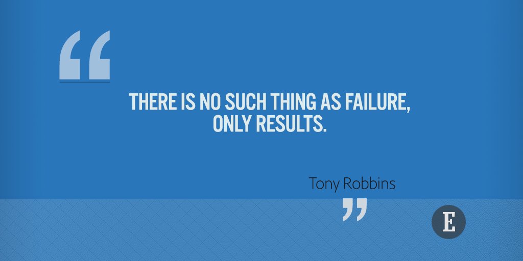 Entrepreneur's tweet photo. Learn from the results of your failures. https://t.co/byluDqqq8Q