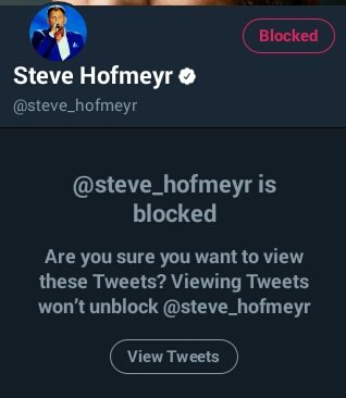 PoeticTemper's tweet photo. #BlockSteveHofmeyr just proudly did it 😉👊damn it feels so good ,shit let me block all racists #BlockAllRacists https://t.co/H4JPGZeowK