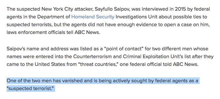 Nvr4Get91101's tweet photo. This just keeps getting better and better... #KnownWolves #TerroristsOnTheLoose #NYCTerroristAttack https://t.co/C6DhMvkcxV