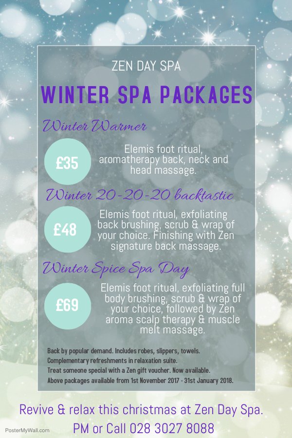 💕And here they are.... our new #Winter packages❄ To book call us on 02830278088 @GoodSalonGuide  #dayspa #newry