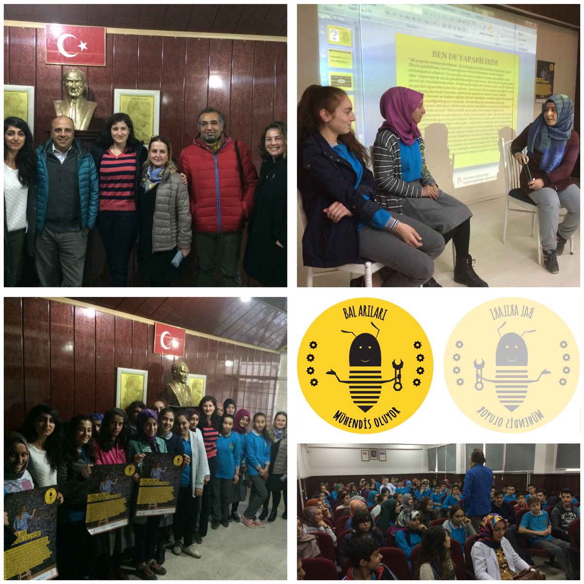 1 Kasım'da geleceğin mühendis kadınları için Bitlis Anadolu Lisesi'nde #BalArılarıMühendisOluyor dedik🐝