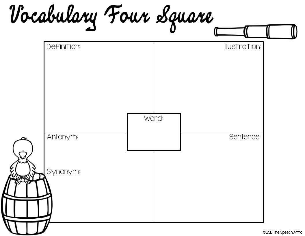 Vocabulary Four Squares