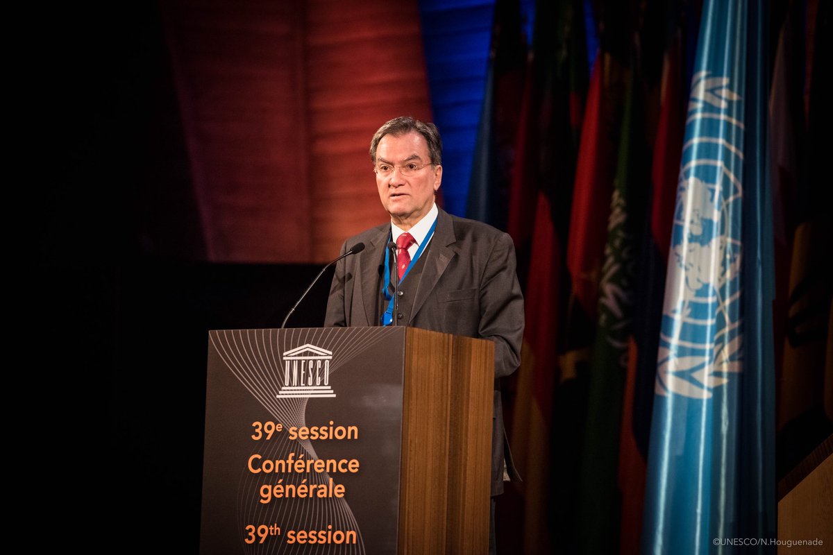 UnescoExBChair's tweet photo. Honoré d'avoir présenté une allocution de bienvenue à la #GC39 au nom des membres du Conseil exécutif: https://t.co/Oij3euAiTr https://t.co/qm1KliTdn1