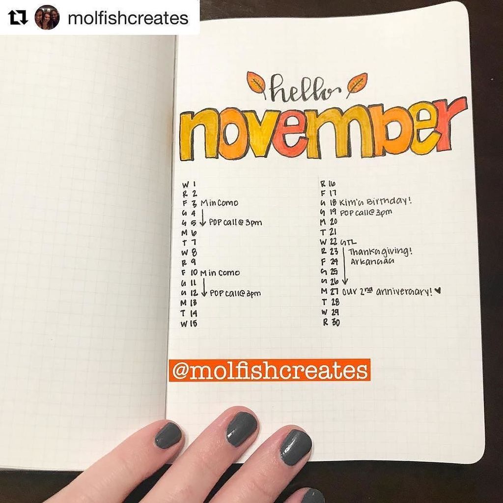 PplOverPlanners's tweet photo. #november monthly from @molfishcreates 😍 https://t.co/naZpCGP0Si