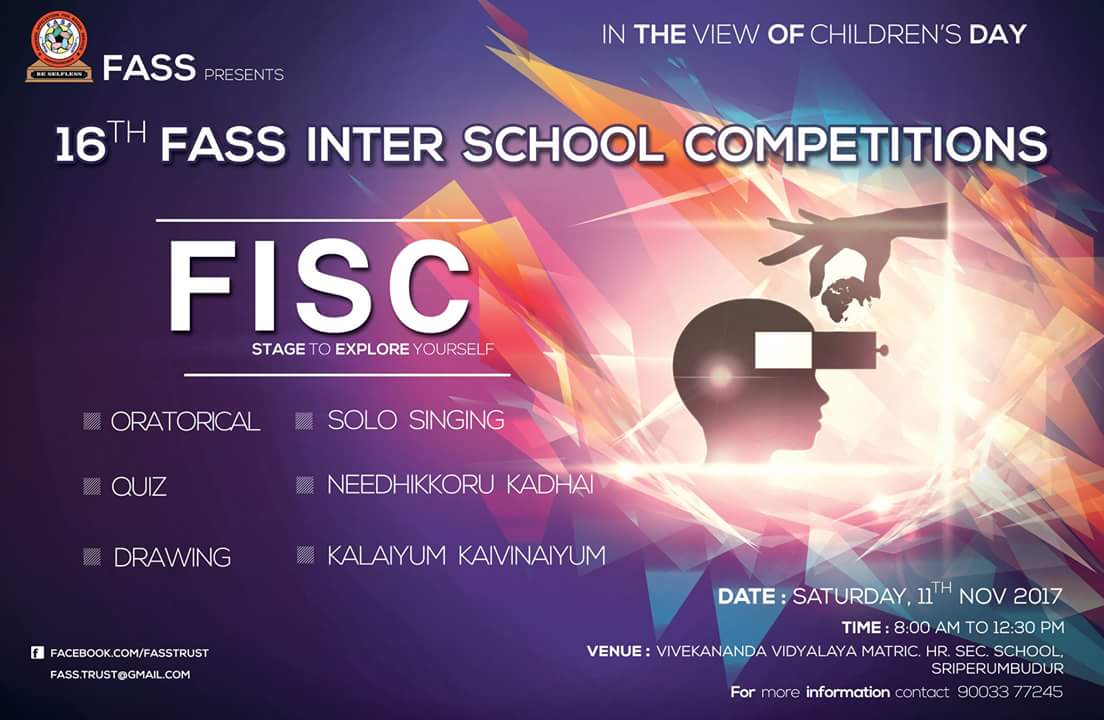 fasstrust's tweet photo. #FISC2017 #Sriperumbudur #Competitions #Schools #FASS https://t.co/6xhdSNFB5n