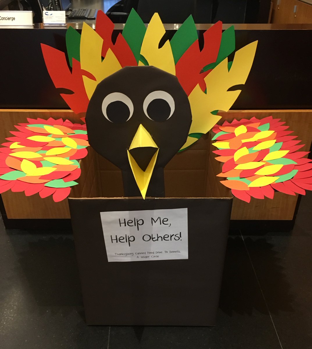 ChevyChaseLand's tweet photo. Help us, help others! We're collecting canned goods for @awidercircle. Look for the turkeys at 2 Bethesda Metro, 5425 Wisconsin, &amp; TWC. https://t.co/9b2K3Mt0sl