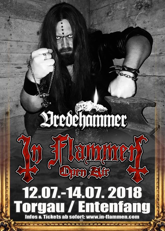 Vredehammer's tweet photo. I am pleased to announce the appearance of VREDEHAMMER at IN FLAMMEN Open Air 2018 - 12th-14th July - Torgau, Germany 2018! https://t.co/9YiwBcVWij